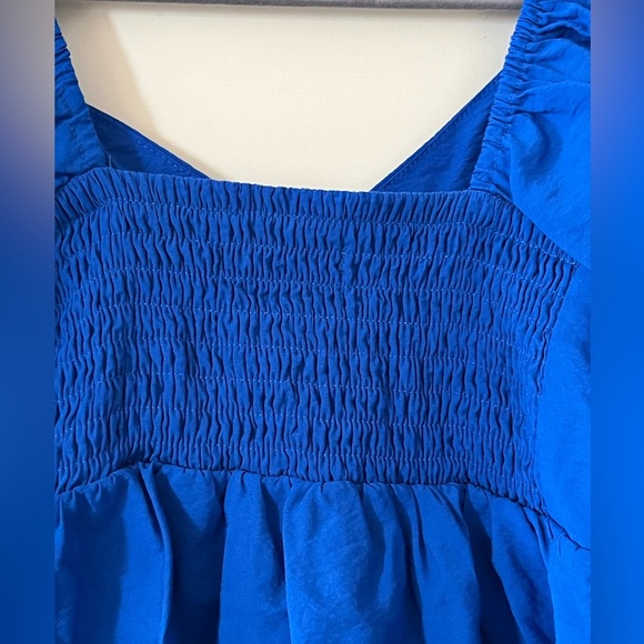 Nine West Rich Blue Balloon Sleeve Blouse Women’s size small - Picture 3 of 13